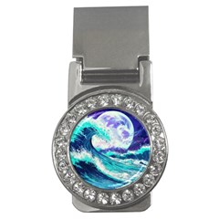 Tsunami Waves Ocean Sea Nautical Nature Water Money Clips (cz)  by Jancukart