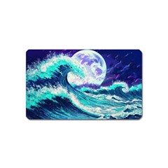 Tsunami Waves Ocean Sea Nautical Nature Water Magnet (name Card) by Jancukart