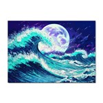 Tsunami Waves Ocean Sea Nautical Nature Water Sticker A4 (100 pack) Front