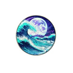 Tsunami Waves Ocean Sea Nautical Nature Water Hat Clip Ball Marker