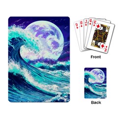 Tsunami Waves Ocean Sea Nautical Nature Water Playing Cards Single Design (rectangle)