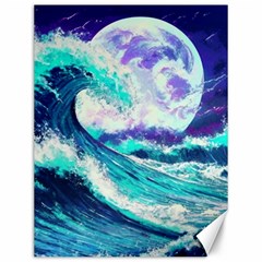 Tsunami Waves Ocean Sea Nautical Nature Water Canvas 12  X 16  by Jancukart