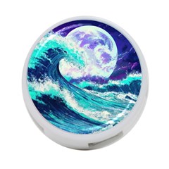 Tsunami Waves Ocean Sea Nautical Nature Water 4-port Usb Hub (two Sides) by Jancukart