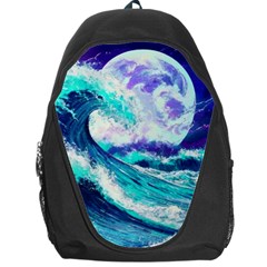 Tsunami Waves Ocean Sea Nautical Nature Water Backpack Bag