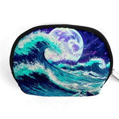 Tsunami Waves Ocean Sea Nautical Nature Water Accessory Pouch (medium)