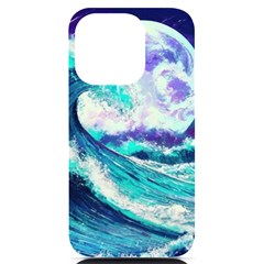 Tsunami Waves Ocean Sea Nautical Nature Water Iphone 14 Pro Black Uv Print Case