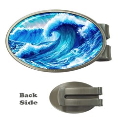 Tsunami Tidal Wave Ocean Waves Sea Nature Water 3 Money Clips (oval) 