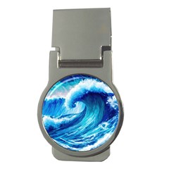 Tsunami Tidal Wave Ocean Waves Sea Nature Water 3 Money Clips (round)  by Jancukart