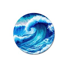 Tsunami Tidal Wave Ocean Waves Sea Nature Water 3 Magnet 3  (round)