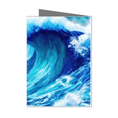 Tsunami Tidal Wave Ocean Waves Sea Nature Water 3 Mini Greeting Cards (pkg Of 8) by Jancukart