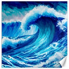 Tsunami Tidal Wave Ocean Waves Sea Nature Water 3 Canvas 20  X 20  by Jancukart