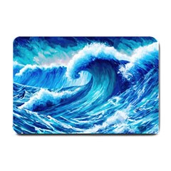 Tsunami Tidal Wave Ocean Waves Sea Nature Water 3 Small Doormat by Jancukart