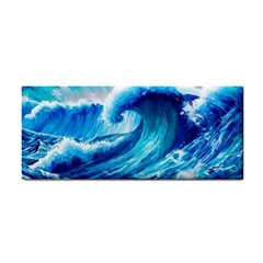 Tsunami Tidal Wave Ocean Waves Sea Nature Water 3 Hand Towel by Jancukart