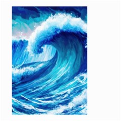 Tsunami Tidal Wave Ocean Waves Sea Nature Water 3 Small Garden Flag (two Sides)