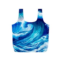 Tsunami Tidal Wave Ocean Waves Sea Nature Water 3 Full Print Recycle Bag (s) by Jancukart