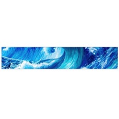 Tsunami Tidal Wave Ocean Waves Sea Nature Water 3 Large Premium Plush Fleece Scarf 