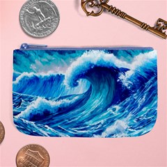 Tsunami Tidal Wave Ocean Waves Sea Nature Water 3 Large Coin Purse