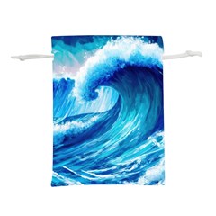 Tsunami Tidal Wave Ocean Waves Sea Nature Water 3 Lightweight Drawstring Pouch (m) by Jancukart