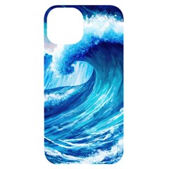 Tsunami Tidal Wave Ocean Waves Sea Nature Water 3 Iphone 14 Black Uv Print Case by Jancukart