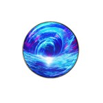 Tsunami Waves Ocean Sea Nautical Nature Water Art Work Hat Clip Ball Marker (4 pack) Front