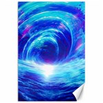 Tsunami Waves Ocean Sea Nautical Nature Water Art Work Canvas 24  x 36  23.35 x34.74  Canvas - 1