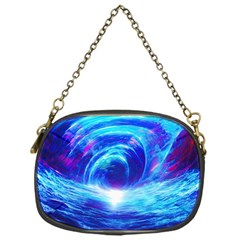 Tsunami Waves Ocean Sea Nautical Nature Water Art Work Chain Purse (one Side)