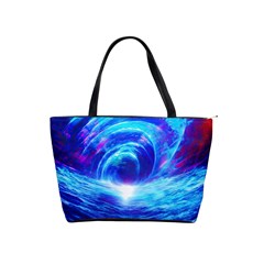 Tsunami Waves Ocean Sea Nautical Nature Water Art Work Classic Shoulder Handbag by Jancukart