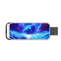 Tsunami Waves Ocean Sea Nautical Nature Water Art Work Portable Usb Flash (one Side) by Jancukart