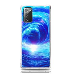 Tsunami Waves Ocean Sea Nautical Nature Water Art Work Samsung Galaxy Note 20 Tpu Uv Case by Jancukart