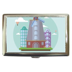 Amsterdam Landmark Landscape Cigarette Money Case by Sudheng