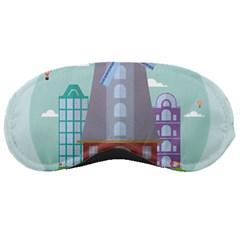 Amsterdam Landmark Landscape Sleeping Mask by Sudheng