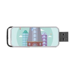 Amsterdam Landmark Landscape Portable Usb Flash (two Sides) by Sudheng