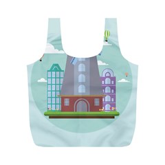 Amsterdam Landmark Landscape Full Print Recycle Bag (m) by Sudheng