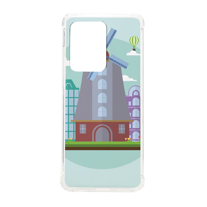 Amsterdam Landmark Landscape Samsung Galaxy S20 Ultra 6.9 Inch TPU UV Case