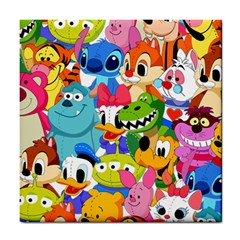 Illustration Cartoon Character Animal Cute Tile Coaster by Sudheng