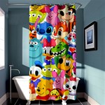 Illustration Cartoon Character Animal Cute Shower Curtain 36  x 72  (Stall)  Curtain(36 X72 ) - 33.26 x66.24  Curtain(36 X72 )