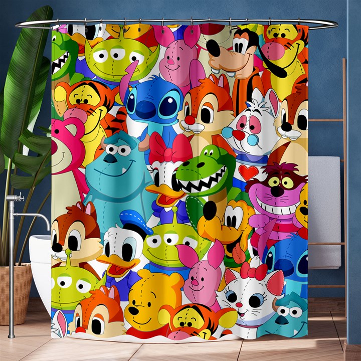 Illustration Cartoon Character Animal Cute Shower Curtain 60  x 72  (Medium) 