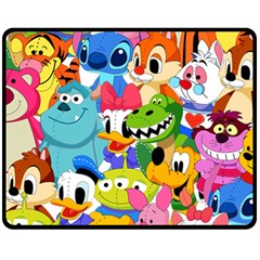 Illustration Cartoon Character Animal Cute Two Sides Fleece Blanket (medium) by Sudheng