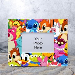 Illustration Cartoon Character Animal Cute White Tabletop Photo Frame 4 x6  by Sudheng