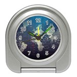 Vintage World Map Illustration Artwork Water Drop Digital Art arts Travel Alarm Clock Front