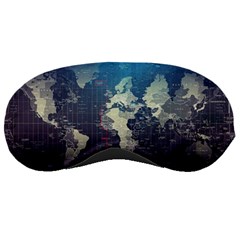 Vintage World Map Illustration Artwork Water Drop Digital Art Arts Sleeping Mask by Sudheng