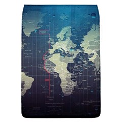 Vintage World Map Illustration Artwork Water Drop Digital Art Arts Removable Flap Cover (l) by Sudheng