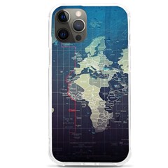 Vintage World Map Illustration Artwork Water Drop Digital Art Arts Iphone 12 Pro Max Tpu Uv Print Case