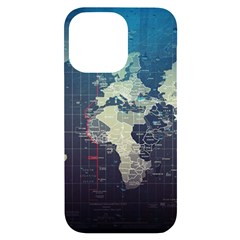 Vintage World Map Illustration Artwork Water Drop Digital Art Arts Iphone 14 Pro Max Black Uv Print Case by Sudheng