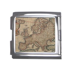 Vintage Europe Map Mega Link Italian Charm (18mm) by Sudheng