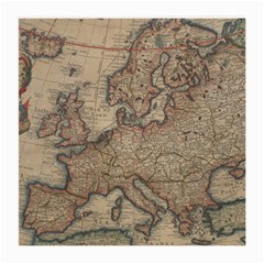 Vintage Europe Map Medium Glasses Cloth