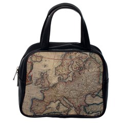 Vintage Europe Map Classic Handbag (one Side) by Sudheng