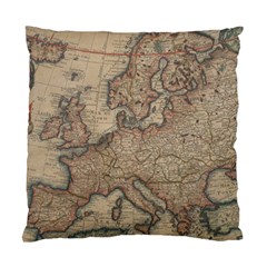 Vintage Europe Map Standard Cushion Case (one Side) by Sudheng