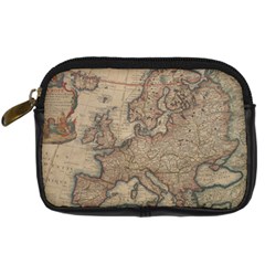 Vintage Europe Map Digital Camera Leather Case by Sudheng