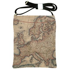 Vintage Europe Map Shoulder Sling Bag